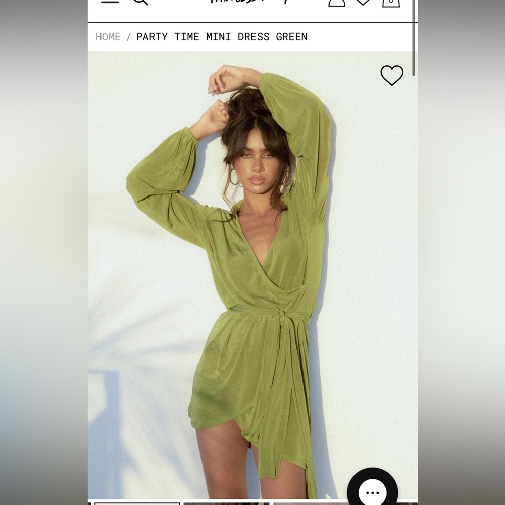 Princess Polly green dress never worn